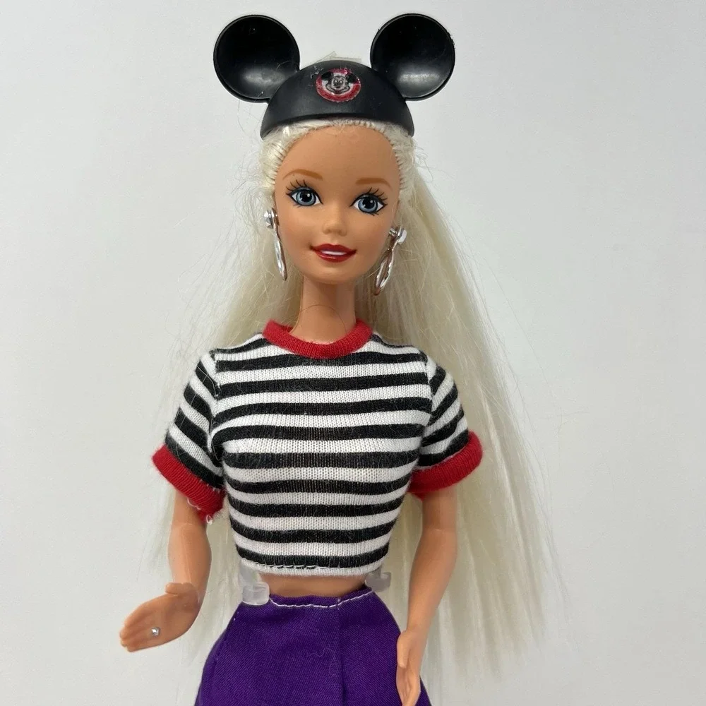Disney Exclusive Fun‎ Barbie Doll in mickey mouse hat stripe shirt 1966-76